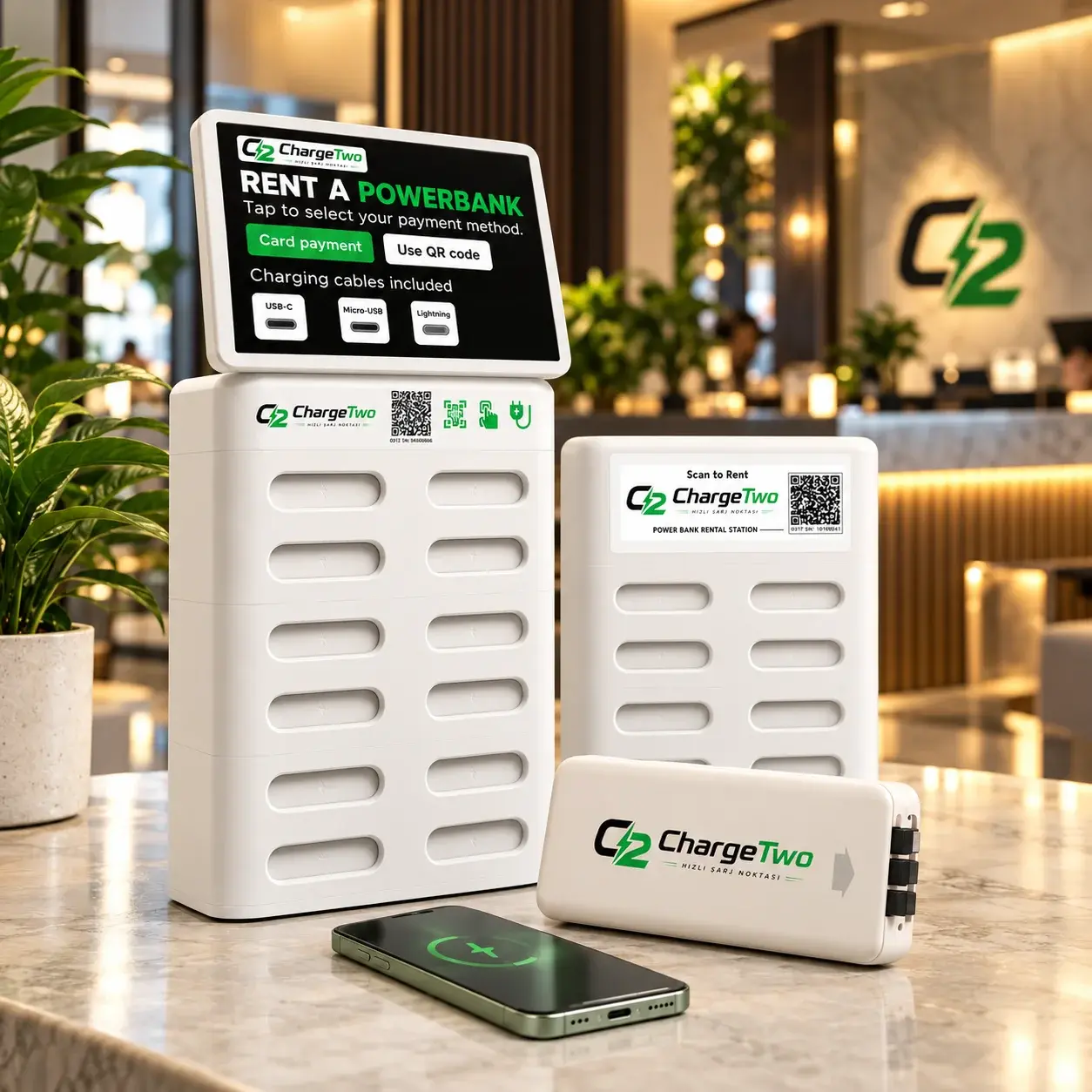 Powerbank İstasyonu Kiralama Nedir? İşletmeler ve Etkinlikler İçin Rehber
