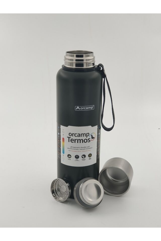 304 Çelik Termos 1 LT (OUT-5050) Haki