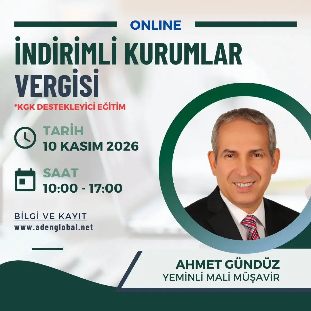 İndirimli Kurumlar Vergisi Eğitimi